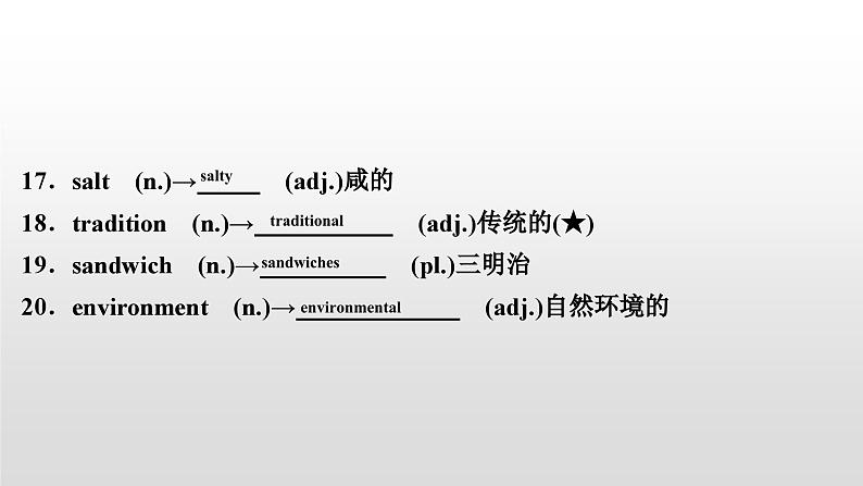 人教版中考英语教材一轮复习课件：八(上)　Units 7～8（含答案）06