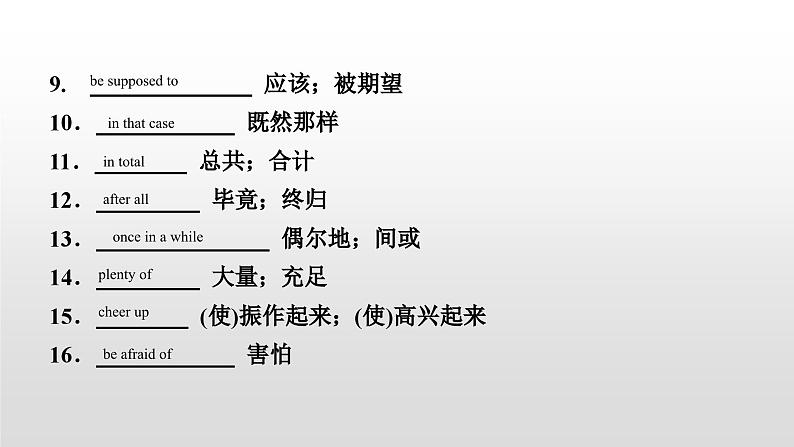 人教版中考英语教材一轮复习课件：九(全)　Units 9～10（含答案）06