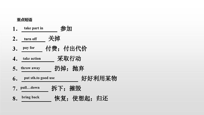 人教版中考英语教材一轮复习课件：九(全)　Units 13～14（含答案）05