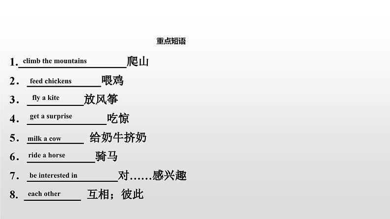 人教版中考英语教材一轮复习课件：七(下)　Units 10～12（含答案）08