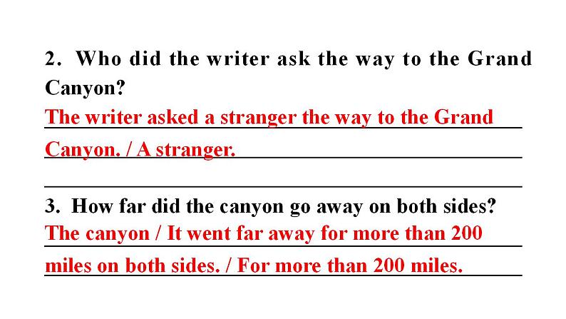 外研版九年级英语上册Module1 Unit2 The Grand Canyon was not just big.课件第8页