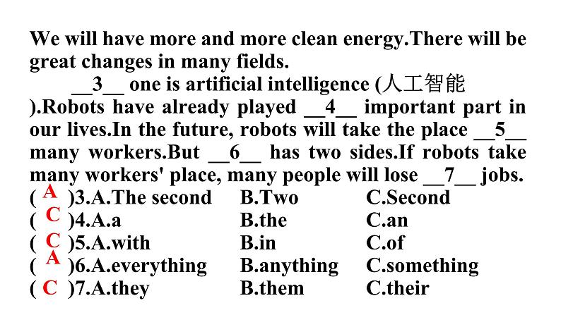 人教版八年级英语上册Unit 7过关训练课件03