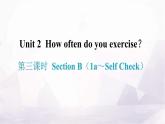 人教版八年级英语上册Unit 2第三课时Section B（1a～Self Check）分层作业课件