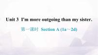 人教新目标 (Go for it) 版八年级上册Unit 3 I’m more outgoing than my sister.Section A作业课件ppt