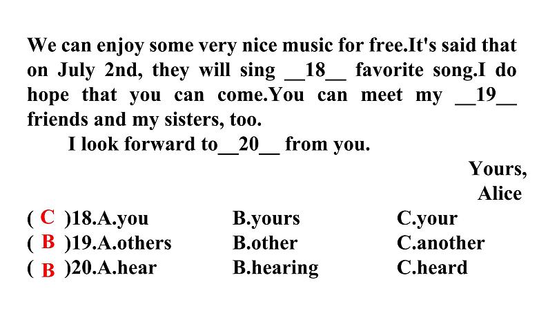 人教版八年级英语上册Unit 9第二课时Section A (Grammar Focus～3c)分层作业课件第8页