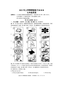 湖南省娄底市涟源市2022-2023学年七年级下学期5月月考英语试题