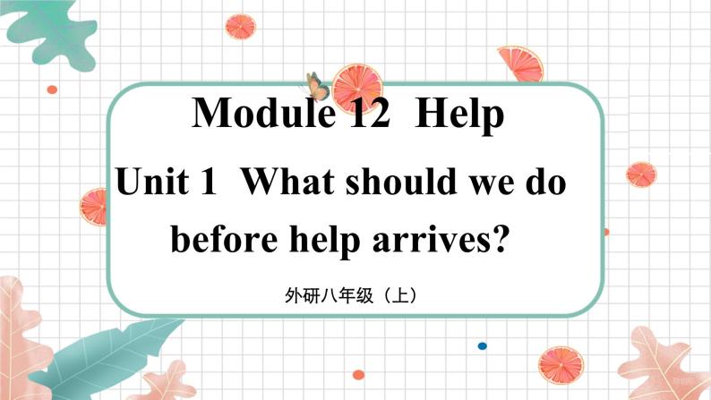 Module 12 Unit 1 初中外研八上英语【教学课件+教案】01