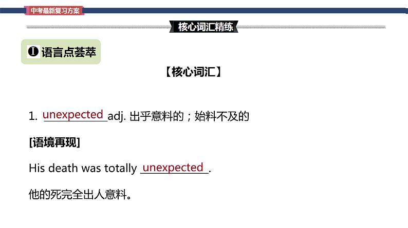 Unit 12 Life is full of the unexpected  Section A词汇精讲-九年级全册英语（人教版）课件PPT03