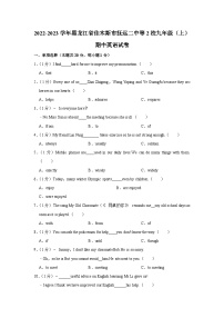 黑龙江省佳木斯市抚远二中等2校2022-2023学年九年级上学期期中英语试卷