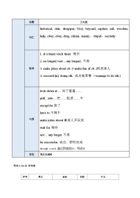 【期中单元考点讲义】（牛津沪教版） 2023-2024学年九年级英语上册Unit1考点讲义