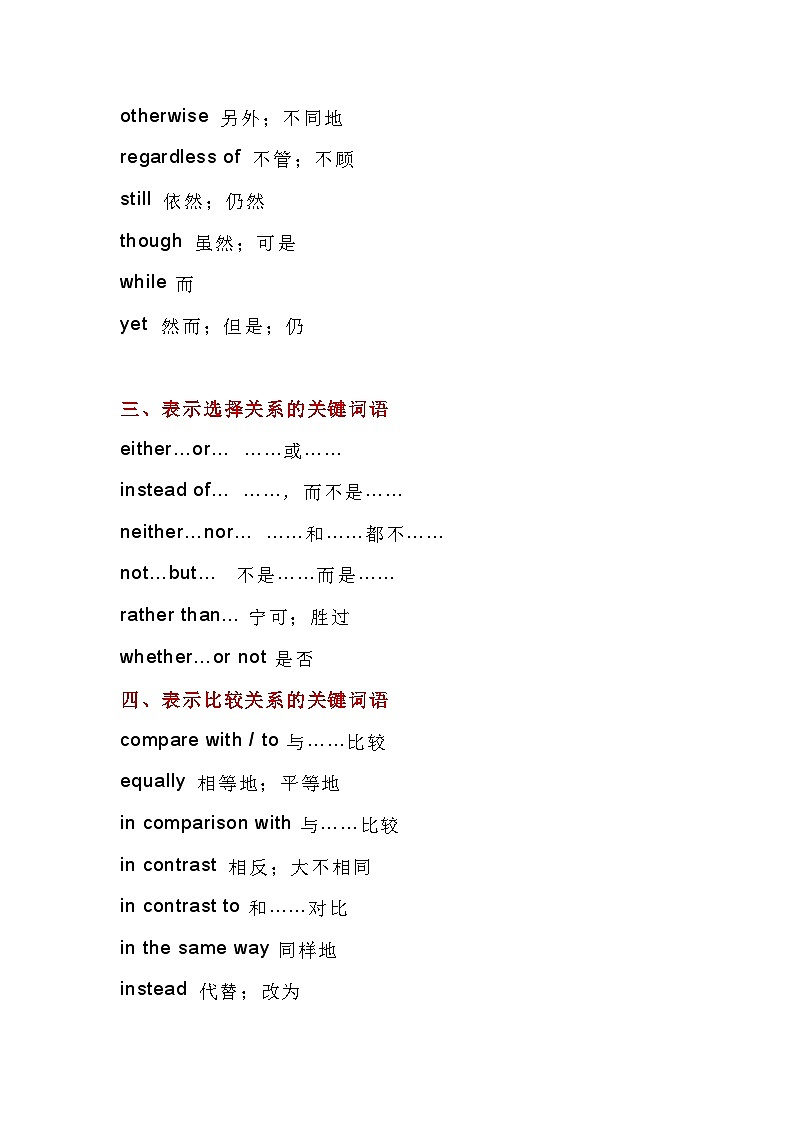 初中复习资料：英语作文必背加分词汇第2页