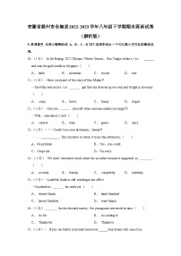 安徽省滁州市全椒县2022-2023学年八年级下学期期末英语试卷+