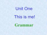 牛津译林版初中英语七年级上册  Unit 1 This is me! Grammar  课件