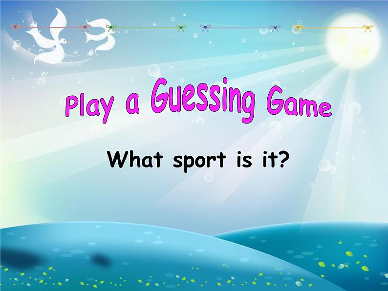 牛津译林版初中英语七年级上册 Unit 2 Let's play sports!  Revision  课件02