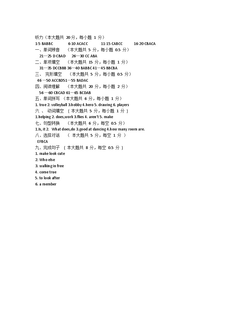 江苏省南菁高级中学实验学校教育集团暨阳校区2023-2024学年七年级上学期第一次课堂练习英语试卷（月考）01