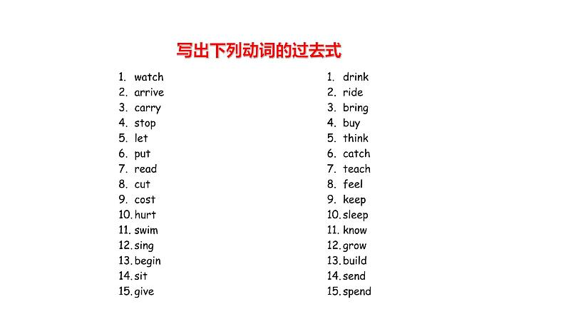 初中语法专题一般过去时课件PPT05