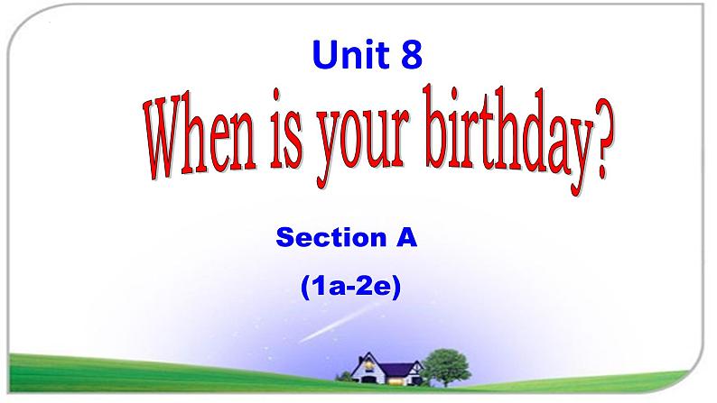 人教版英语七年级上册 Unit 8 Section A（1a-2e）课件01