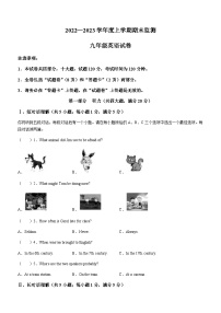 安徽省蚌埠市蚌山区2022-2023学年九年级上学期期末英语试题