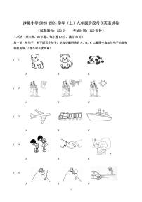 福建省莆田市荔城区黄石镇沙堤初级中学2023-2024学年九年级上学期阶段考（三）英语试题