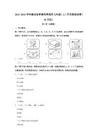 2023-2024学年湖北省孝感市孝南区七年级上学期月考英语试卷（10月份）（含答案解析）