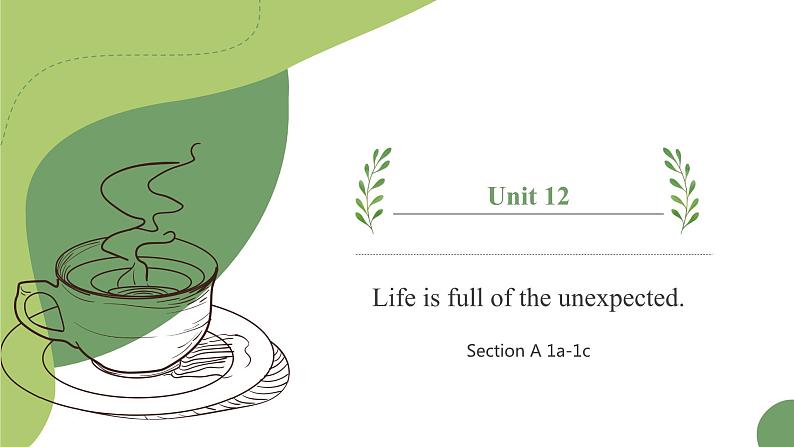 【核心素养目标】人教版初中英语九年级全册 Unit 12 Life is full of the unexpected Section A 1a-1c课件+教案+同步练习（含反思和答案）01