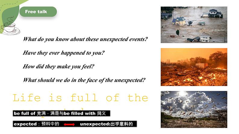 【核心素养目标】人教版初中英语九年级全册 Unit 12 Life is full of the unexpected Section A 3a-3c课件+教案+同步练习（含反思和答案）04