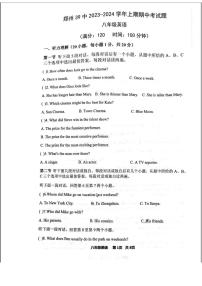 河南省郑州市第三十九中学2023-2024学年八年级上学期英语期中试题