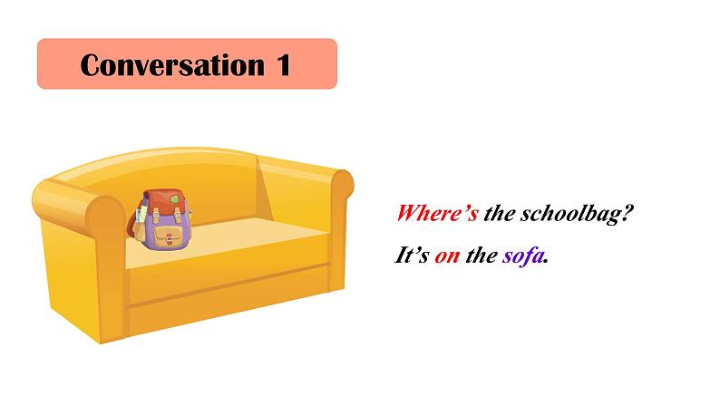 人教新目标版英语七年级上册 Unit 4 Where’s my schoolbag-Section A 1a-2d课件06