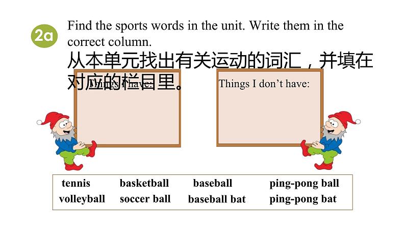 人教新目标版英语七年级上册 Unit 5 Do you have a soccer ball-Section B 2a-Self Check课件04