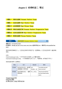 【语法】备战2024年中考英语语法培优生笔记综合练Chapter 2 动词时态（二） 笔记综合练（全国通用）