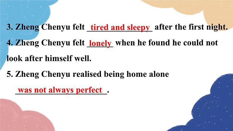 外研版英语九年级上册Unit 2I became so bored with their orders that I wished they would leave me alone.Module 4 Home alone课件PPT08