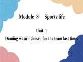 外研版英语九年级上册Unit 1 Daming wasn’t chosen for the team last time.Module 8 Sports life课件PPT