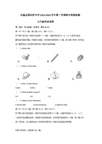 湖南省凤凰县黄丝桥中学 2023-2024 学年七年级上学期期中质量检测英语试卷