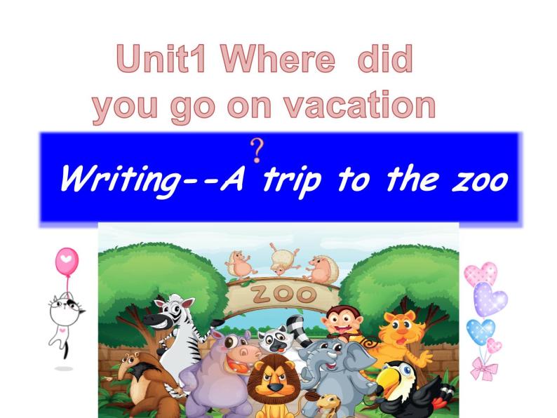 Unit 1 Where  did  you go on vacation Section B 写作课件01