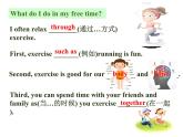 Unit 2 How often do you exercise Section B  课件（八上）