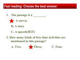 Unit 2 How often do you exercise Section B  课件（八上）