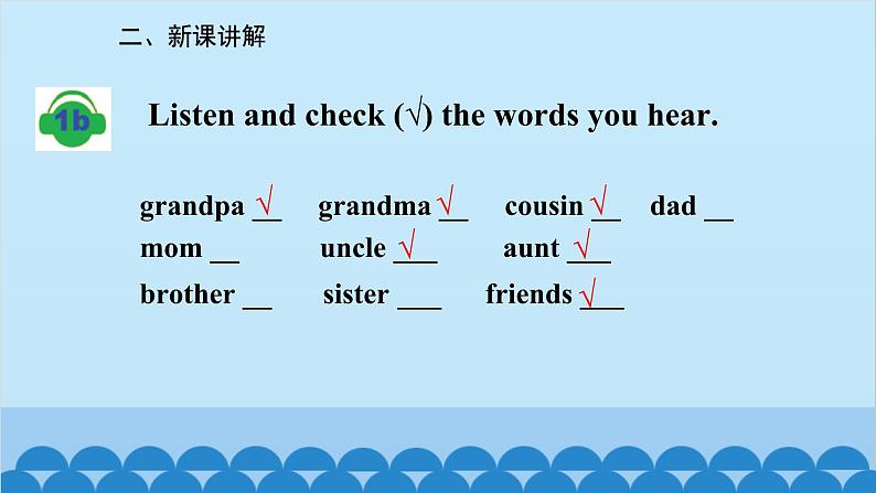 人教新目标版英语七年级上册 Unit 2 This is my sister.Section B (1a-1d)课件05