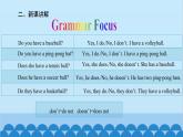 人教新目标版英语七年级上册 Unit 5 Do you have a soccer ball-Grammar Focus课件