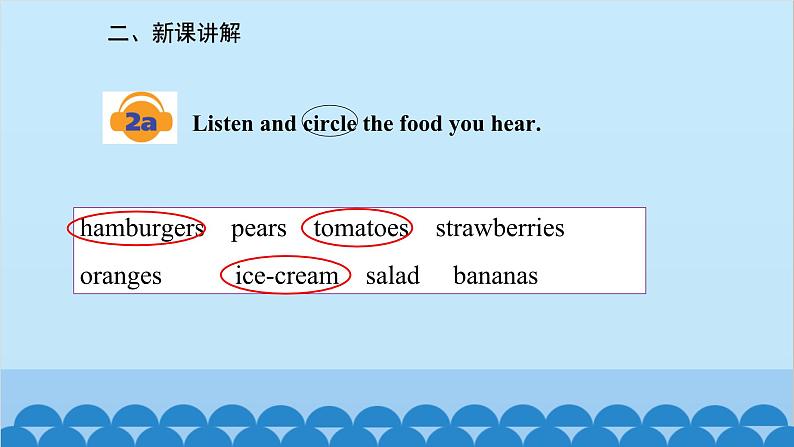 人教新目标版英语七年级上册 Unit 6 Do you like bananas-Section A (1a-2d)课件06