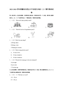 安徽省合肥市第五十中学东校2023-2024学年九年级上学期期中英语试卷