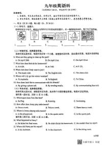 广西壮族自治区南宁市邕宁区民族中学2023-2024学年九年级上学期11月期中英语试题