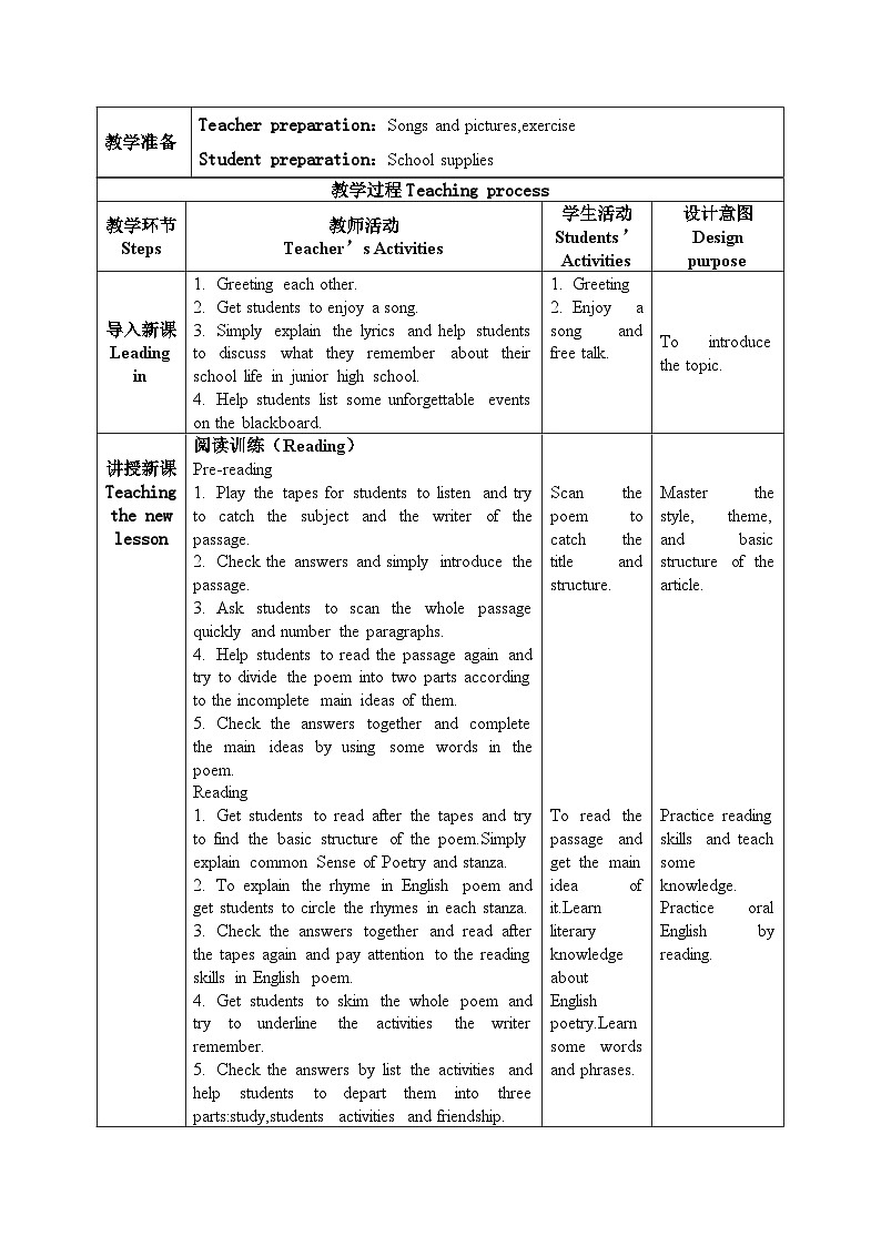 【核心素养目标】人教版初中英语九年级全册 Unit 14 I remember meeting all of you in Grade 7 Section A 3a-3c课件+教案+同步练习（含反思和答案）02