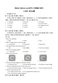 湖北省武汉市武昌区七校2023-2024学年上学期期中联考九年级英语试题