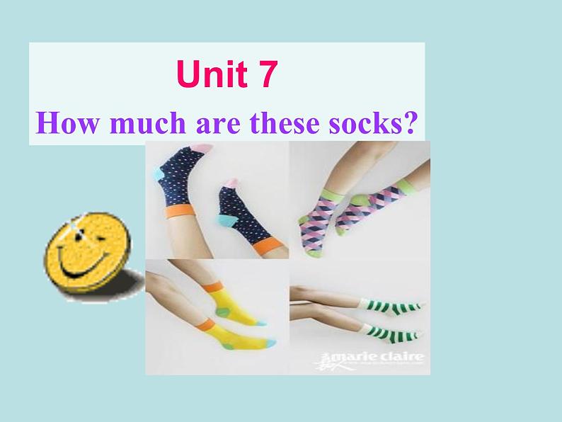 人教新目标版英语七年级上册 Unit 7 How much are these socks Section A1课件02