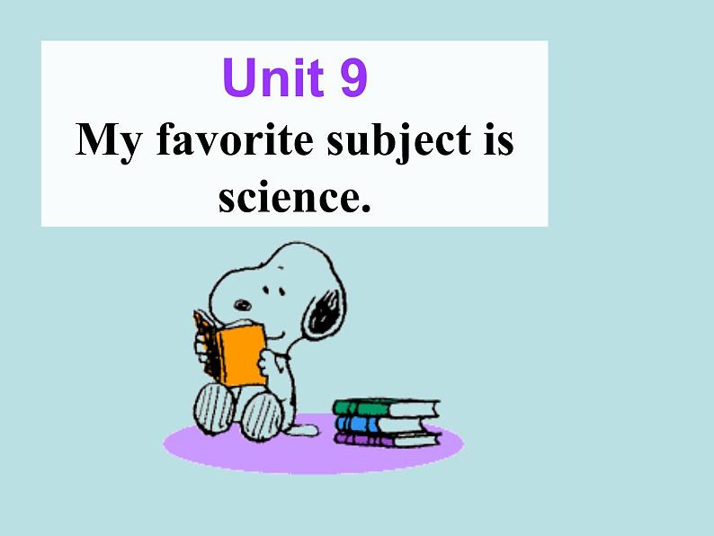 人教新目标版英语七年级上册 Unit 9 My favorite subject is science  Section A1课件01