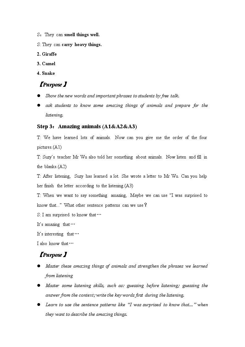 译林版英语七年级下册 Unit 5 Amazing things_ntegrated skills(1) 教案03