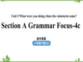 人教新目标版英语八年级下册Unit5 What were you doing when the rainstorm came（Grammar Focus-4c）课件