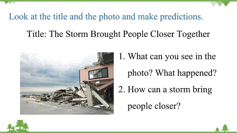 人教新目标版英语八年级下册Unit5 What were you doing when the rainstorm came（SectionA3a-3c）课件08