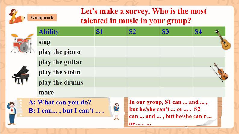 人教新目标版英语七下Unit 1《Can you play the guitar？》SectionB 2a-2c 阅读课件+素材包05