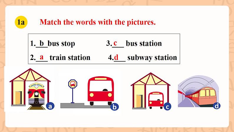 人教新目标版英语七下Unit 3《 How do you get to school ？》SectionB 1a-1e 优质课件+音视频08